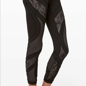 Lululemon black lace leggings